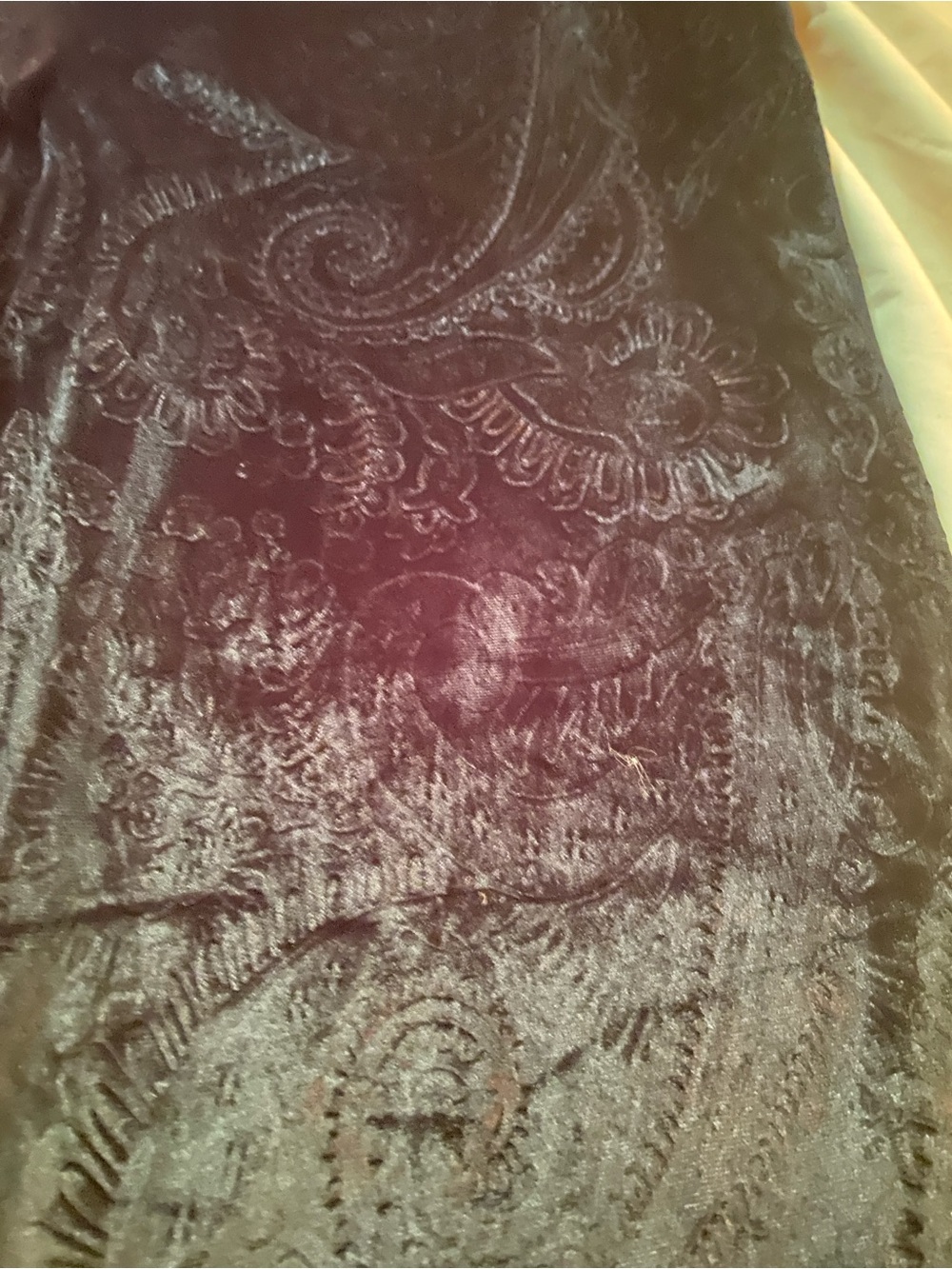 Dex Plus Size 2X Black Velvet Paisley Wide Leg Pants NWOT - Picture 4 of 10